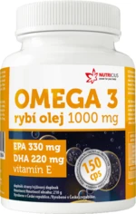 NUTRICIUS Omega 3 Rybí olej 1000 mg EPA 330 mg/DHA 220 mg 150 kapslí