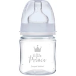 Canpol babies Fľaša so širokým hrdlom Royal Baby 120 ml modrá