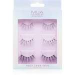 MUA Makeup Academy Half Lash Trio umělé řasy 3x2 ks