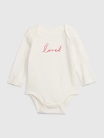 White girly bodysuit with GAP lettering