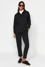 Trendyol Black Pocket Detailed Knitted Tracksuit Set