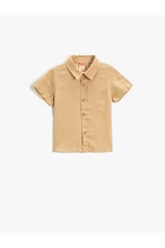 Koton Linen Blend Short Sleeve Shirt