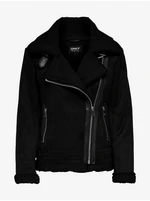 Black women's suede jacket ONLY New Diana - Women