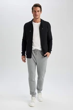 DEFACTO Slim Fit Rib Hem Pique Sweatpants