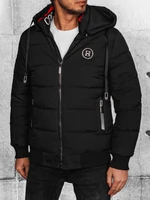 Men's Black Quilted Jacket Dstreet