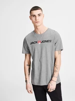 Grey Mardle T-shirt with print Jack & Jones - Men