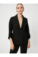 Koton Blazer Jacket Single Button Fold the Sleeves