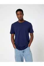 Koton Basic T-Shirt Short Sleeved Crepe Collar Cotton