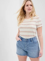 Creamy women's striped T-shirt GAP