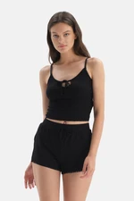 Dagi Black Pajama Top