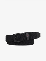 Tommy Hilfiger Adan 3.5 elastic black men's belt - Men