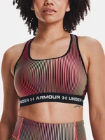 Under Armour Bra Crossback Mid Print-BLK - Women