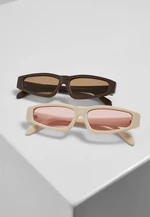 Lefkada 2-Pack Sunglasses Brown/Brown+White/Pink