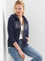 Blue Women's Sweatshirt GAP Zip Logo