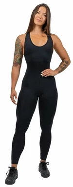 Nebbia One-Piece Workout Jumpsuit Gym Rat Black S Fitness spodnie