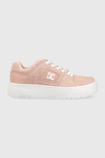 Kožené sneakers boty DC Manteca růžová barva, ADJS100156