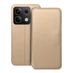 Flipové pouzdro Dual Pocket pro Xiaomi Redmi Note 13 5G, zlatá