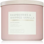 Bath & Body Works Raspberry & Whipped Vanilla vonná svíčka 411 g
