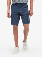 Men's blue twill cargo shorts with GapFlex