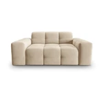 Beżowa aksamitna sofa 156 cm Kendal – Micadoni Home