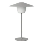 Jasnoszara średnia lampa led Blomus Ani Lamp