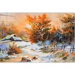 Szklany obraz 100x70 cm Winter – Wallity