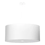 Biała lampa wisząca ze szklanym kloszem ø 60 cm Volta – Nice Lamps