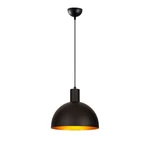 Lampa wisząca w czarno-złotym kolorze z metalowym kloszem ø 30 cm Sivani – Opviq lights