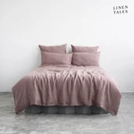 Różowa lniana pościel dwuosobowa 200x220 cm – Linen Tales