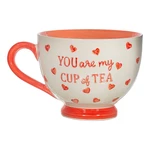Czerwono-biały ceramiczny kubek 400 ml You are My Cup of Tea – Sass & Belle
