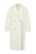 Trendyol Ecru Plush Oversize Coat