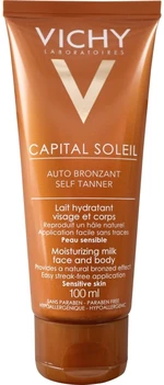 Vichy Hydratačné samoopaľovacie mlieko na tvár a telo Capital Soleil Auto Bronzant (Moisturizing Milk Face and Body) 100 ml