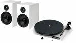 Pro-Ject Juke Box E1 + Speaker Box 5 OM5e High Gloss White Kit Turntable