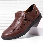 Men Comfy Hook Loop Hollow Out Business Casual Dress Sandals