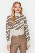 Sweter damski Trendyol Zebra Patterned