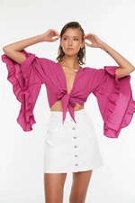 Camicetta da spiaggia da donna Trendyol Flanged Sleeves