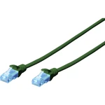 Digitus DK-1511-030/G RJ45 sieťové káble, prepojovacie káble CAT 5e U/UTP 3.00 m zelená  1 ks