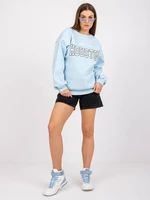 Light blue sweatshirt with Los Angeles print