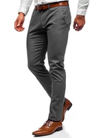 Pantaloni chinos grafit bărbati Bolf 1143