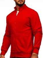 Bluză roșie cu fermoar Bolf 2162