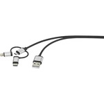Renkforce Apple iPad / iPhone / iPod, USB 2.0 prepojovací kábel [1x USB 2.0 zástrčka A - 1x micro USB 2.0 zástrčka B, do