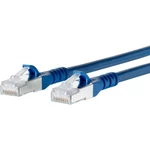 Metz Connect 1308450544-E RJ45 sieťové káble, prepojovacie káble CAT 6A S/FTP 0.50 m modrá s ochranou 1 ks