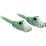 LINDY 48053 RJ45 sieťové káble, prepojovacie káble CAT 6 U/UTP 15.00 m zelená s ochranou 1 ks