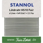 Stannol HS10Fair spájkovací cín bez olova bez olova Sn99,3Cu0,7 30 g 1 mm