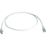 Telegärtner L00000A0236 RJ45 sieťové káble, prepojovacie káble CAT 6A S/FTP 25.00 cm biela samozhášavý, bez halogénov 1