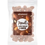 Allnature Mandle v hořké čokoládě s kakaem ořechy v polevě 100 g