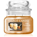 Village Candle Salted Caramel Latte vonná svíčka (Glass Lid) 262 g