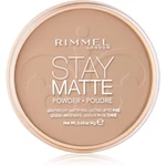 Rimmel Stay Matte pudr odstín 010 Warm Honey 14 g