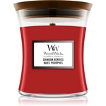 Woodwick Crimson Berries vonná sviečka s dreveným knotom 85 g