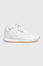 Detské kožené tenisky Reebok Classic CLASSIC LEATHER biela farba